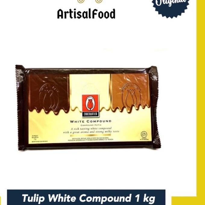 

11.11✔️Tulip Dark White Milk dcc Compound Chocolate Coklat Cokelat Batang 1kg ASLI 1 kg|SQ2