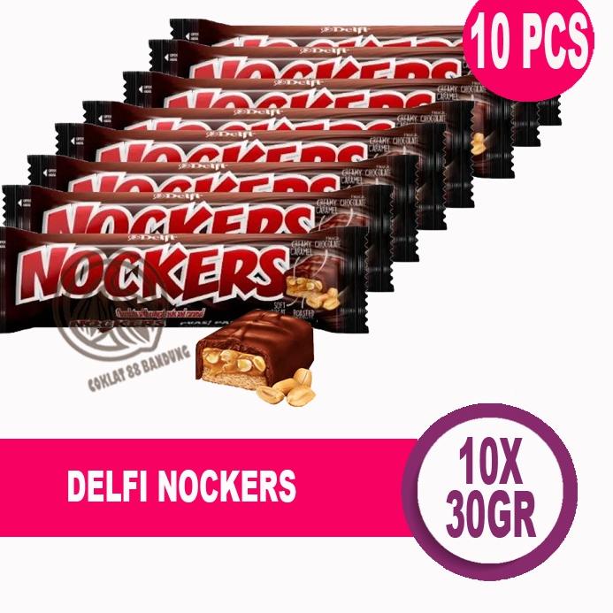 

9.9 BRANDS FESTIVAL DELFI NOCKERS 35 GR/GRAM X 10 PCS, COKLAT DELFI NOUGAT KACANG KARAMEL NOCKER 35GR ISI 10PC gas !!