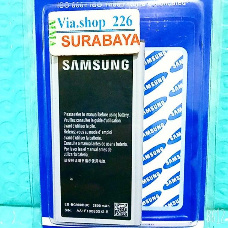VGB.18Oc22ᴾ ‑ BATERAI SAMSUNG GALAXY S5 DOCOMO  EB-BG900BBC i9600 G900 G900f G900h ORIGINAL BATTERY 