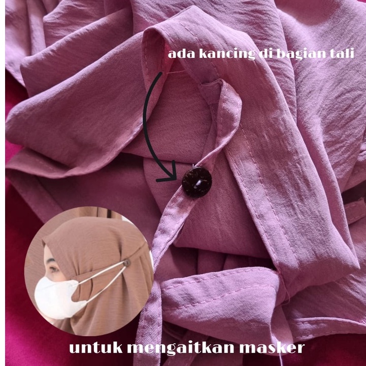 Bergo Maryam Crinkle Airflow / Bergo Crinkle Premium / Bergo Crinkle Naura