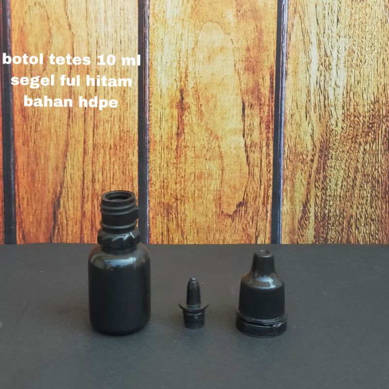 Botol Tetes 10 ml/Botol Tetes Insto/Botol Tetes 10 ml Hitam Tutup segel