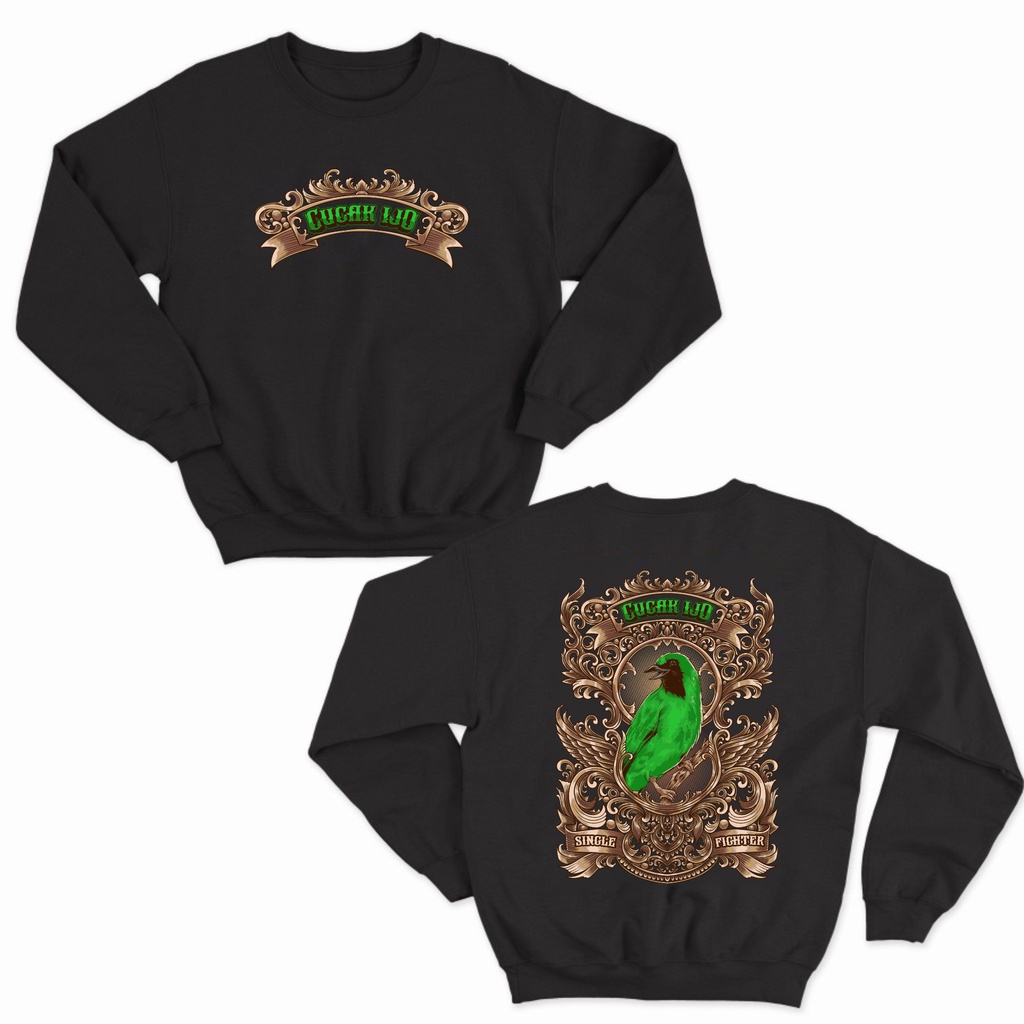 JAKET SWEATER KICAU MANIA BURUNG CUCAK IJO BIG SIZE JUMBO