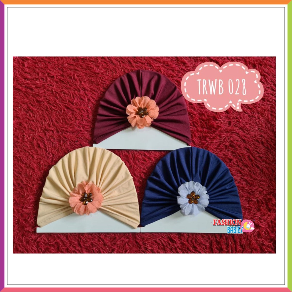 ❤ Fashionbabies ❤ TURBAN BUNGA/TURBAN BAYI PEREMPUAN /CIPUT BABY /TOPI ANAK PEREMPUAN