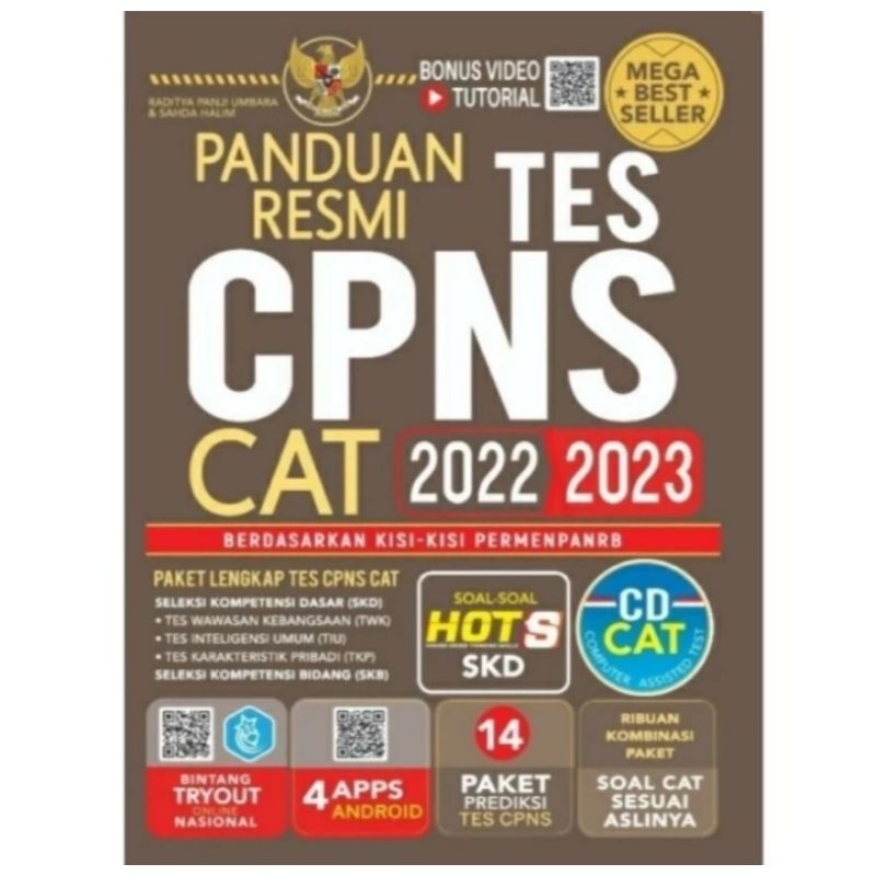 Jual Panduan Resmi Tes CPNS CAT 20212023 Raditya Panji Umbara // 100