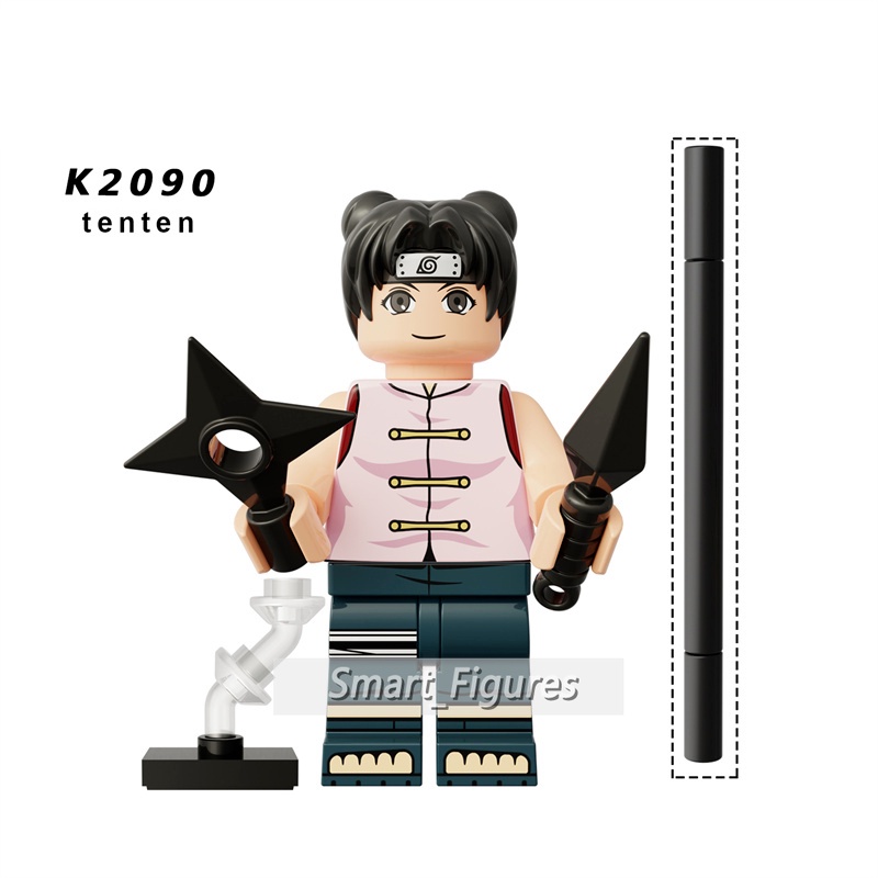 Mainan Balok Bangunan Mini Figure Naruto Sakura Gaara Tenten Haruno Sakura Hyuga Neji KDL812 Untuk Hadiah