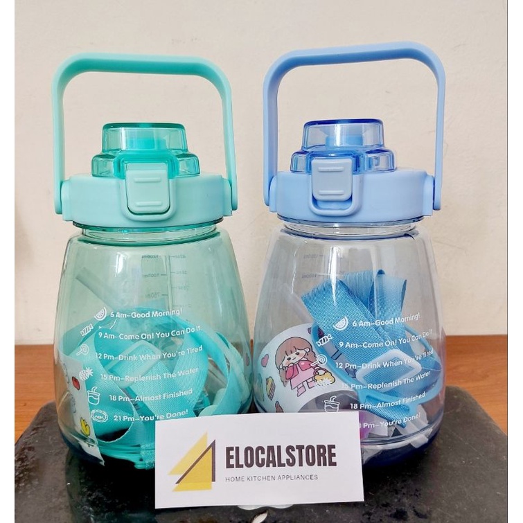 Botol Minum Anak/Tempat Minum Anak & Dewasa/Botol Gemoy Viral 1300ml