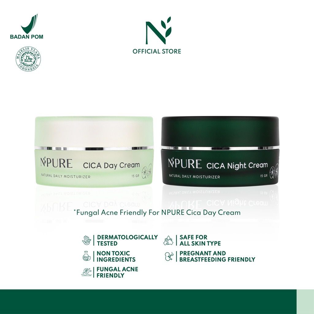 [NEW PACKAGING] NPURE Day / Night Cream Centella Asiatica (Cica Series)