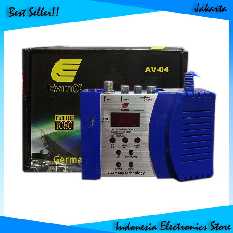 Converter AV To RF VHF UHF Skyview AV-04 Modulator Bergaransi IES