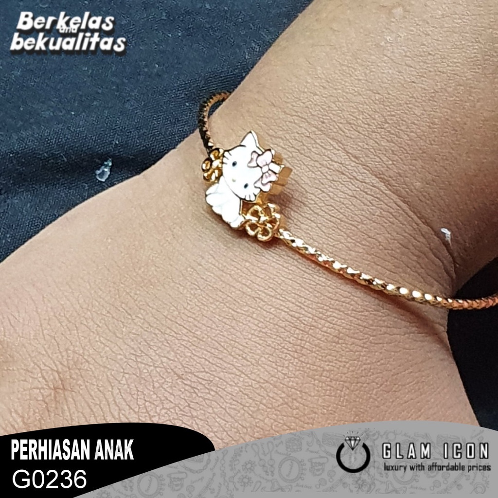 Gelang bangle anak karakter kucing imut G0236