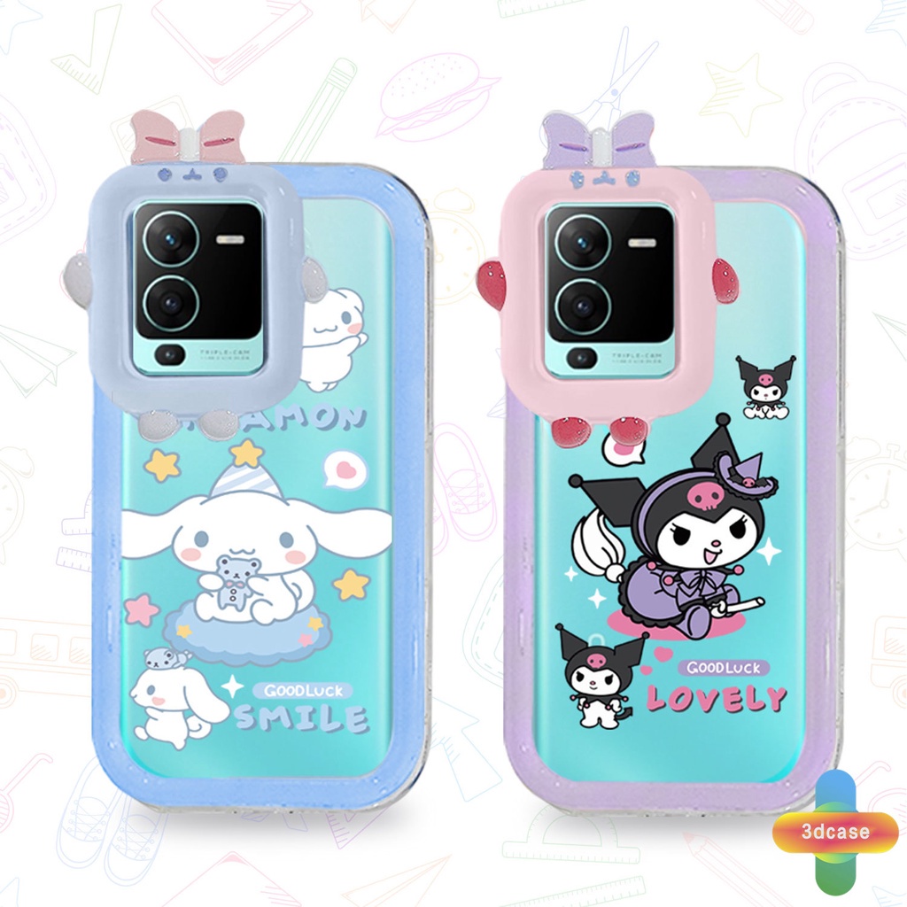 Case Desain Kartun Monster 3D Untuk VIVO Y12S Y12 Y20 Y15S Y35 Y22 Y22S Y91C Y21 2021 V23E Y16 V21 Y21A Y21T Y30 Y35 Y21S Y20S Y12i Y33T Y01 Y91 Y22 Y22S Y30i Y93 Y95 Y15 Y17 T1 Y55 Y75 Y50 Y53S Y51 2020 Y51A Y10 Y33S Y1S Y11 Y31 Y20i Y91i