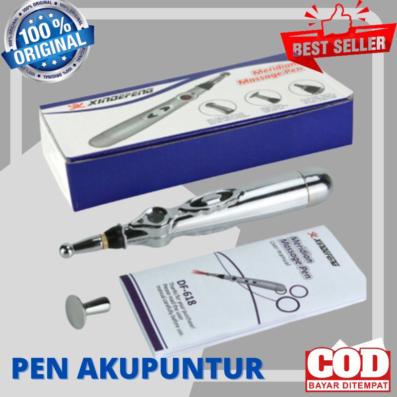 NEW PEN ALAT AKUPUNTUR TERAPI PIJAT MERIDIAN ELEKTRIK TCM DUS BIRU ORI