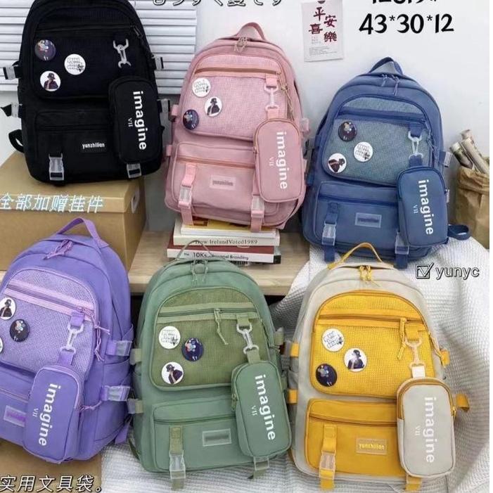 Paling Dicari ETALASE J/TAS KOREA IMPORT ORIGINAL/TAS IMPORT ASLI/TAS KOREA FREE PIN GANTUNGAN BONEK