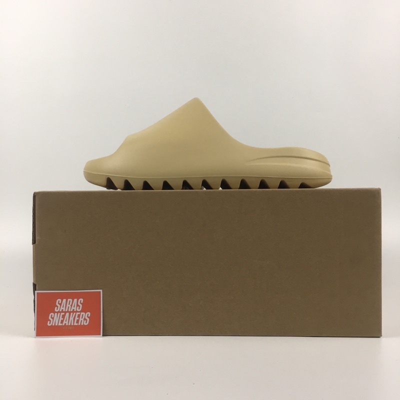 SANDAL YEEZY SLIDE DESERT SAND BONE MATERIAL ORIGINAL 100% REAL PICT BNIB