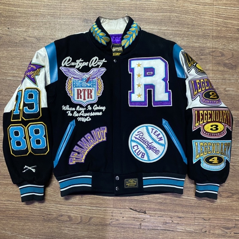 VARSITY RAWTYPE RIOT LEGENDARY 4 JACKET RARE ITEM 100% ORIGINAL | RAWTYPERIOT