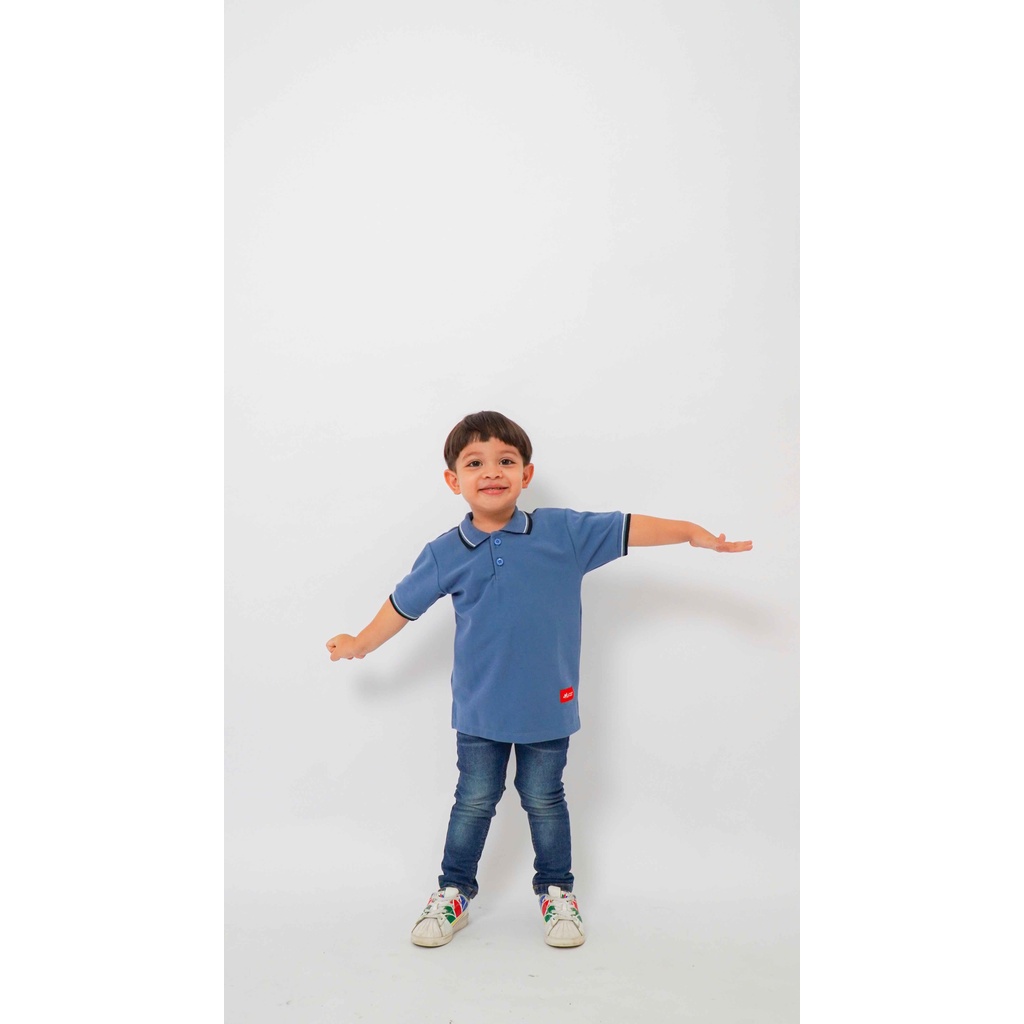 MURANGKALIH - POLO SHIRT STRIPED | Atasan Anak Wangki / Polo / Atasan Berkerah Untuk Laki Laki Dan Perempuan 1 - 10 Thn