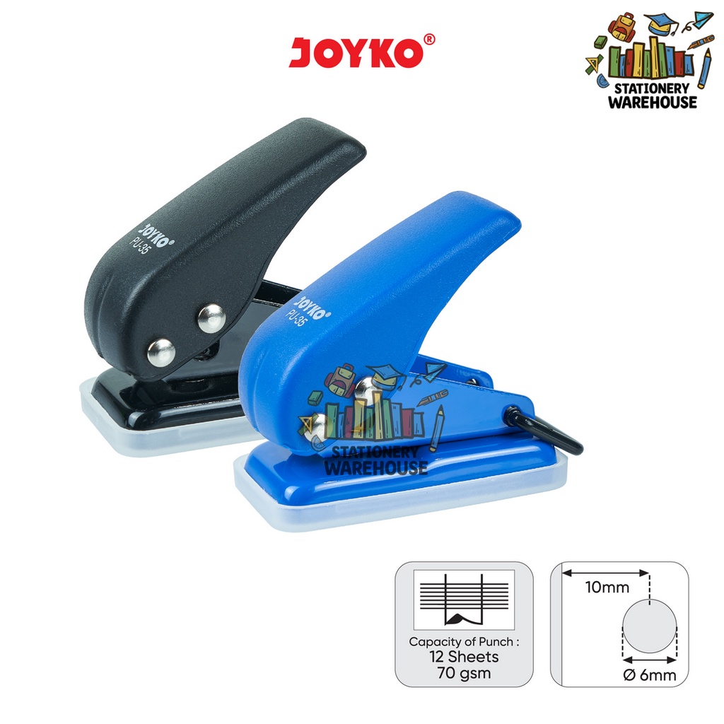 

Pembolong Kertas Satu Lubang One Hole Punch Joyko PU-35
