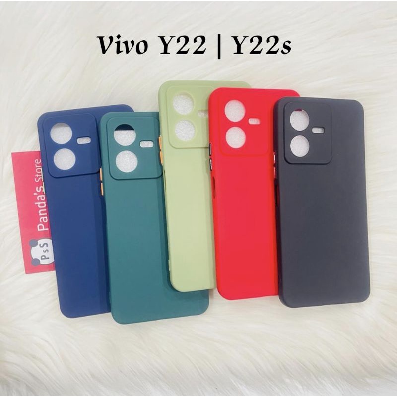 Case Vivo Y22 , Y22s 2022 Babycase Makaron Full Color Softcase Vivo Y22-PsS