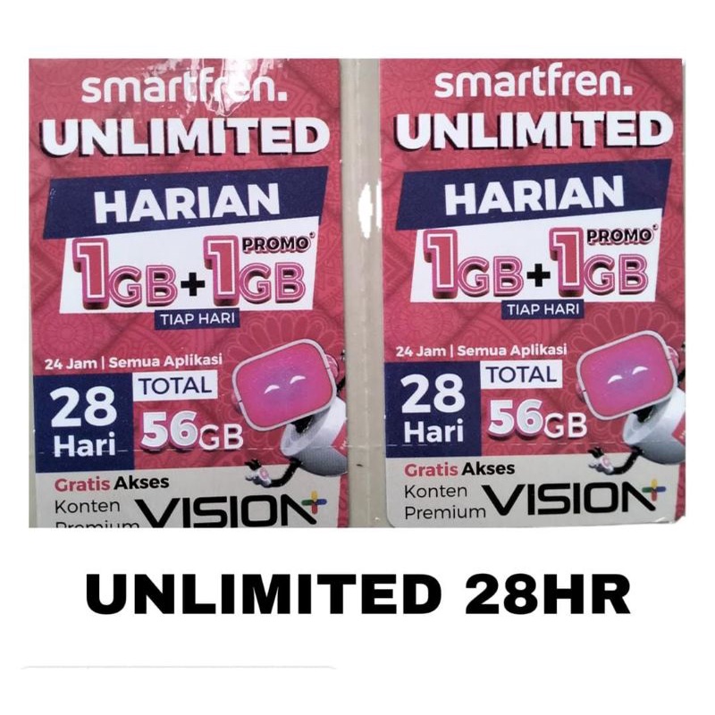 VOUCHER SMARTFREN 28GB UNLIMITED