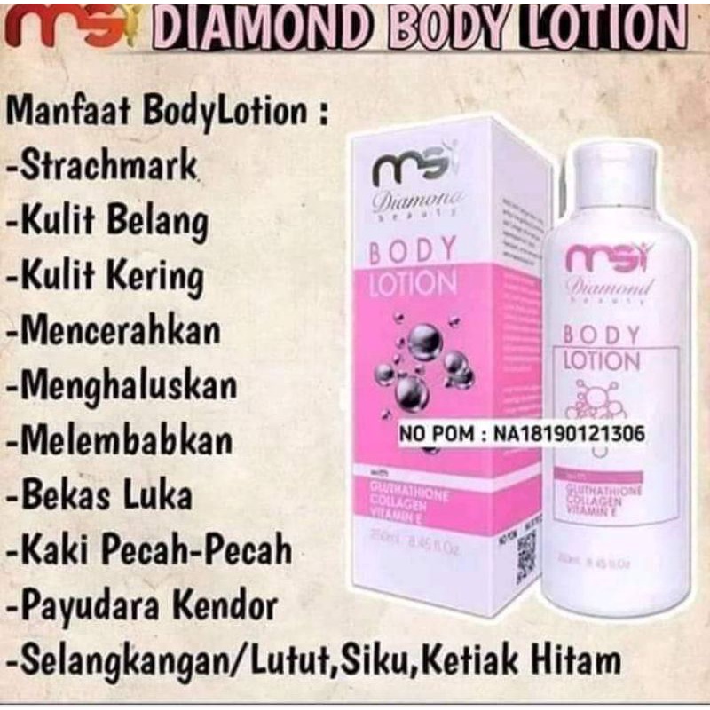Lotion diamond MSI original