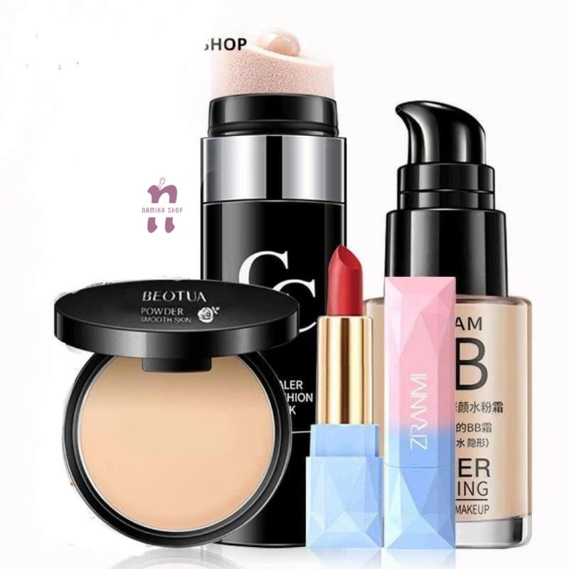 PAKET KOSMETIK 4IN1 (ISI 4 PRODUK)/ PAKETAN MAKE UP BB CREAM LAMEILA