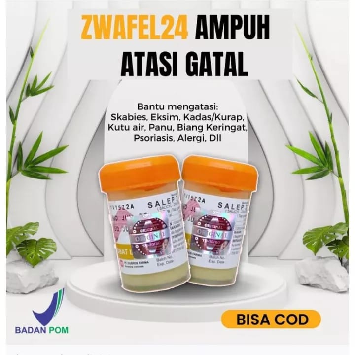 Salep Zwafel 24 Original Gatal Scabies | Obat Asli Gatel Panu Kadas Kurap kutu Air Selangkangan