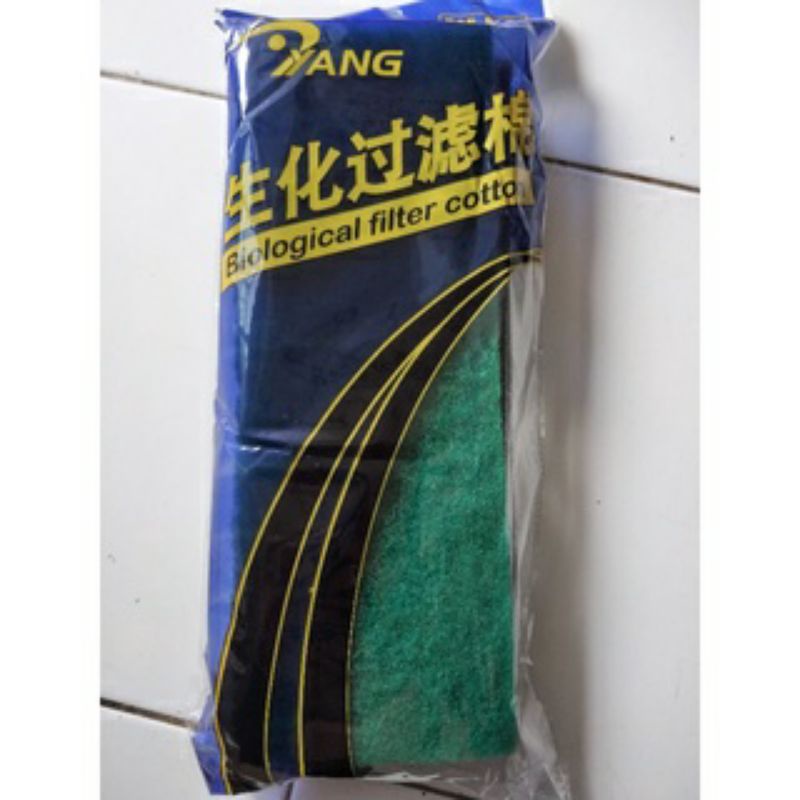 KAPAS BUSA BIO FILTER 2 LAPIS AQUARIUM AKUARIUM AQUASCAPE KAPAS BIO FOAM GREEN WOLL YANG