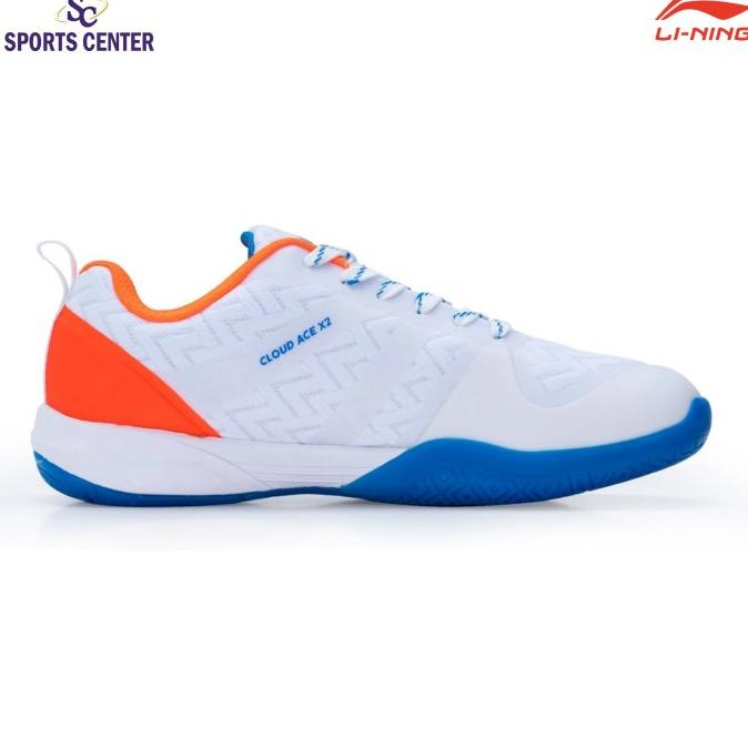 New Sepatu Badminton Lining Cloud Ace X2 AYTR048 / AYTR 048 White