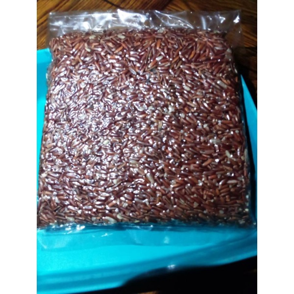 

Beras merah vacum siap masak, diet, pulen kemasan 1/2 kg