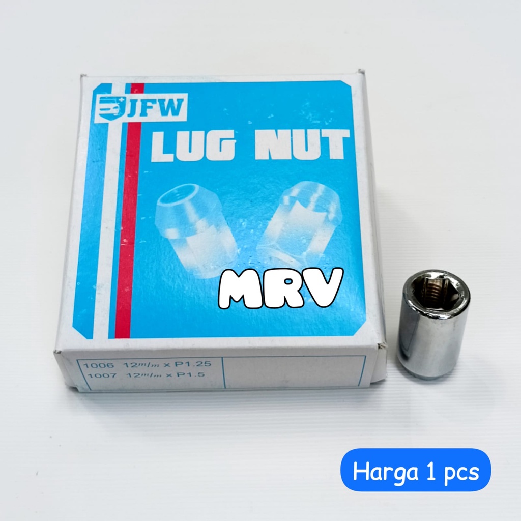 LUG NUT MUR BAUT KUNCI L RODA MOBIL Uk. 12x1.5mm /pcs