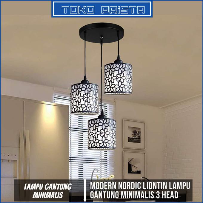 Lampu Hias Gantung Plafon Rumah Nordic Kelopak Aesthetic Minimalis Rildanshop