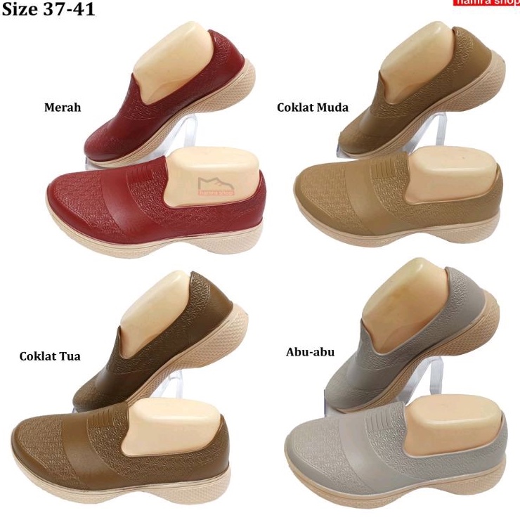 Yumaida 9111 - Sepatu Kerja Flat shoes Karet Wanita Yumaida Size 37 - 40