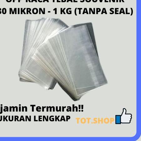 

[KODE G8JS9] HARGA PABRIK!! (1-kg) Plastik Kaca Bening OPP Souvenir Tebal 30 Mikron (Tebal) KILO-an KECIL