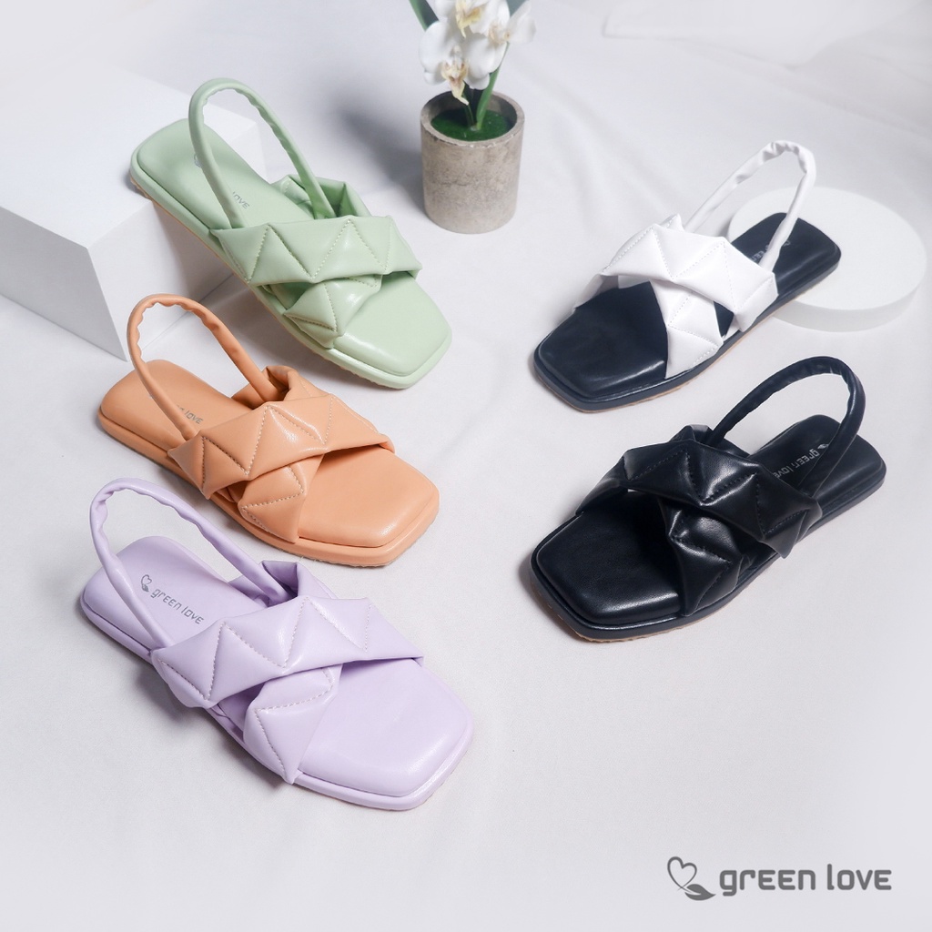 Green Love Sandal Empuk HELLENA