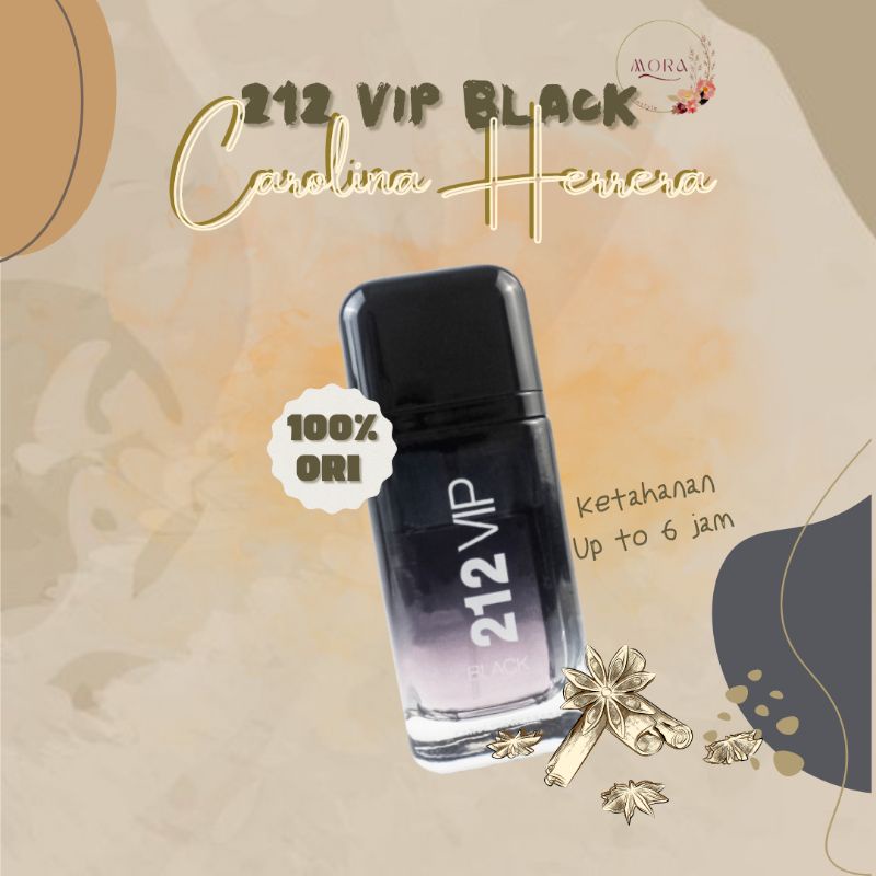 Carolina Herrera 212 VIP Black Original Singapore By IPerfume Indonesia