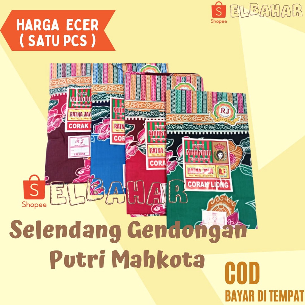 Gendongan Bayi Selendang Batik Jarit Gendong Kain Panjang PUTRI MAHKOTA Cukin