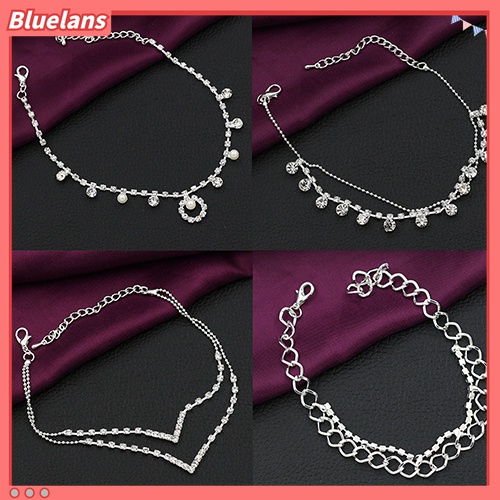 Gelang Kaki Rantai Model Butterfly Heart Untuk Perhiasan Pantai