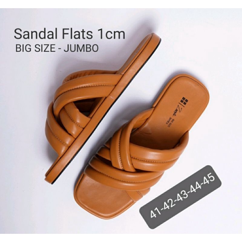 Sandal Wanita OVERSIZE 41.45 Tane.361 Sendal Ukuran Besar Kaki Gemuk Lebar Sendal Ukuran Langka Cantik, 41