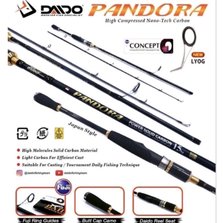 Joran Daido Pandora 180cm Ring Fuji Carbon Solid