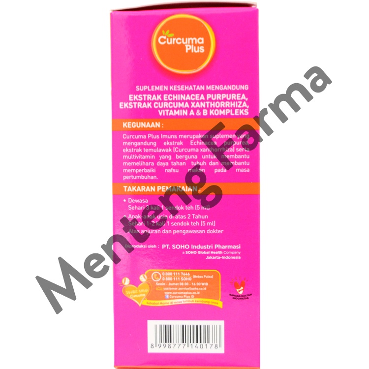 Curcuma Plus Imuns Rasa Jeruk 60 mL - Asupan Penambah Daya Tahan Tubuh Anak