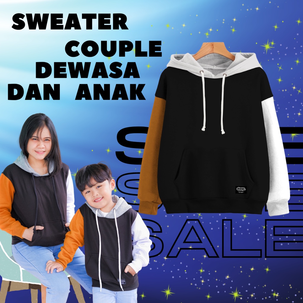 COD COUPLE KELUARGA JAKET HOODIE SWEATER ANAK DAN DEWASA CEWEK COWOK KAPEL HUDI HUDIE SWITER OUTERWE