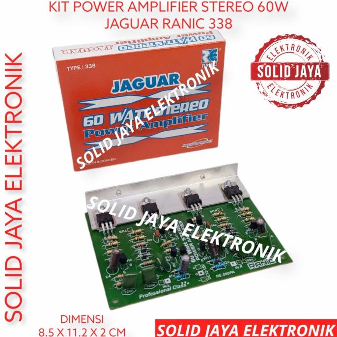 kit power amplifier ocl 60w stereo 60 w watt jaguar ranic 328 w20