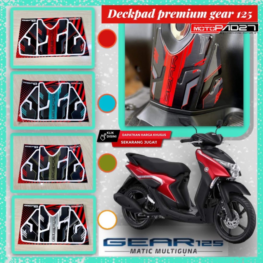 Sticker stiker deckpad resin timbul Yamaha Mio GEAR 125