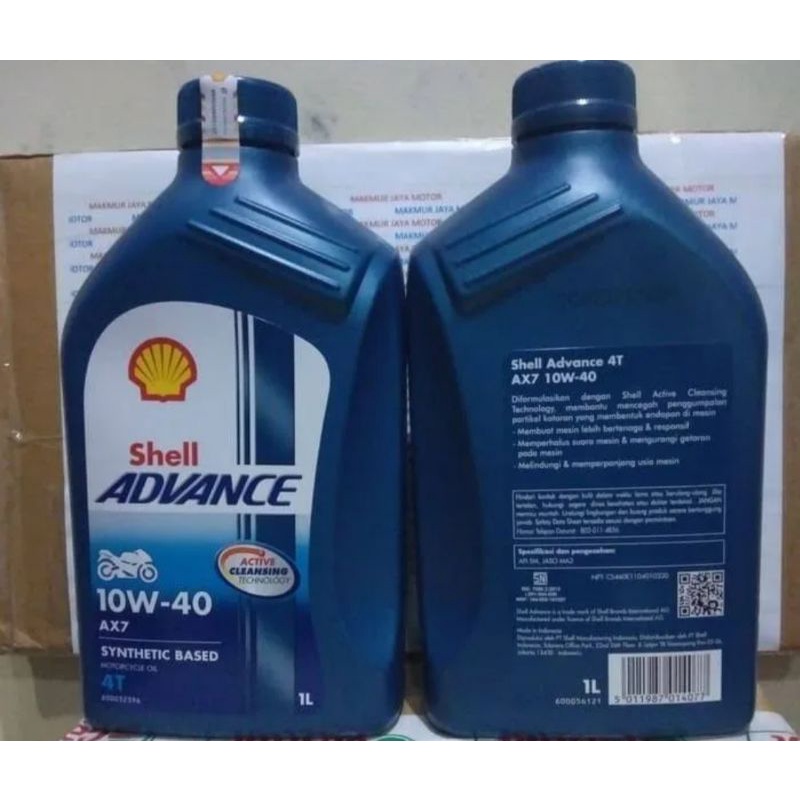 oli matic motor Shell helix AX7 10w40 1liter termurah grosir