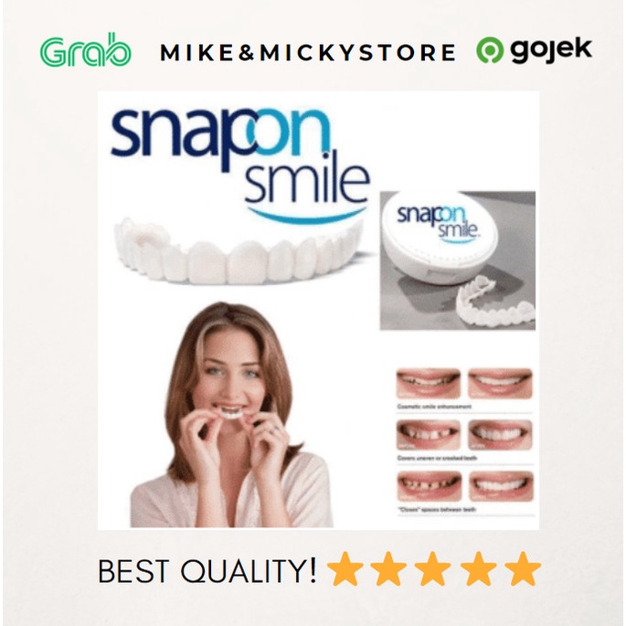 Unik Snap On Smile Original | Snap 'N Smile Gigi Palsu Hemat