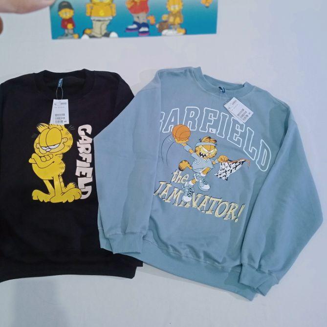 FREE ONGKIRCrewneck HnM H&M GARFIELD sweater garfield h&m|RA2
