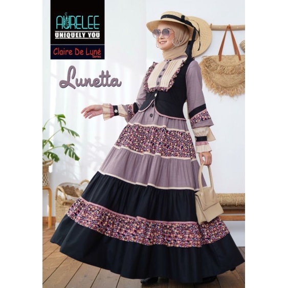 (New) Gamis Lunetta By Aurelle bisa COD dan Cicilan