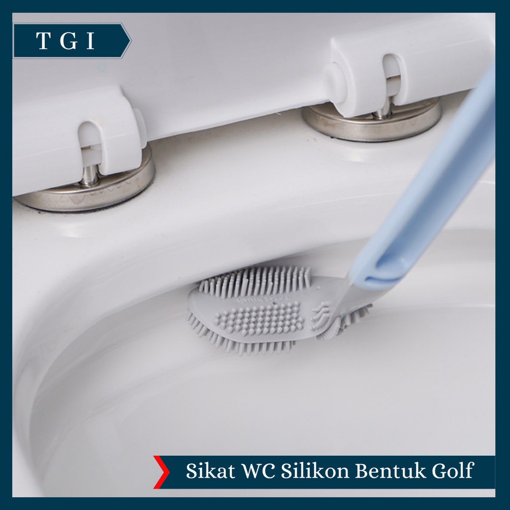 TGI - SIKAT TOILET SILIKON BENTUK STIK GOLF | ALAT PEMBERSIH WC KAMAR MANDI | TOILET BRUSH SILICONE FLEKSIBLE SERBAGUNA SELA KARET LENTUR | SIKAT TOILET MURAH | SIKAT TOILET SERBAGUNA