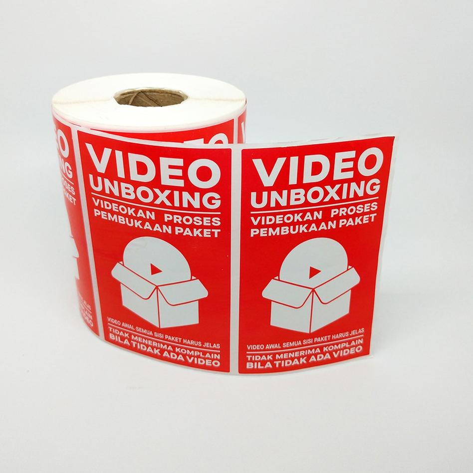 

Big Sale Sticker Label Video Unboxing Stiker Pengiriman Online Shop 9 x 5,5 cm 1 roll/ 500 pcs ✓