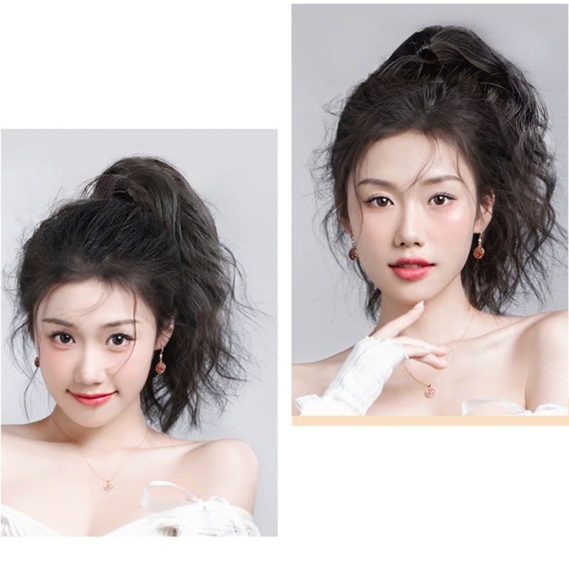 Rambut Palsu Ponytail Model Keriting Untuk Cosplay