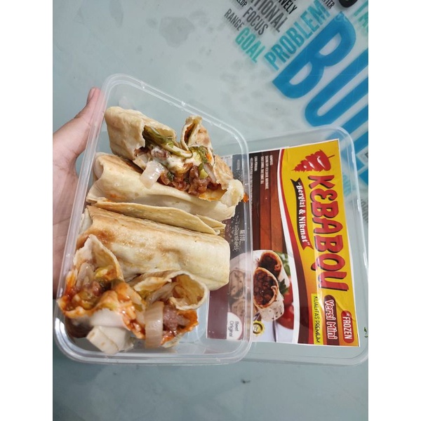 

KebabQu Frozen Bergizi dan nikmat isi 5pcs ukuran sedang [non Sambal]
